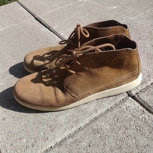 UGG Cali Mens Size 10 Leather Tan Casual Lace-Up Shoes Chukka